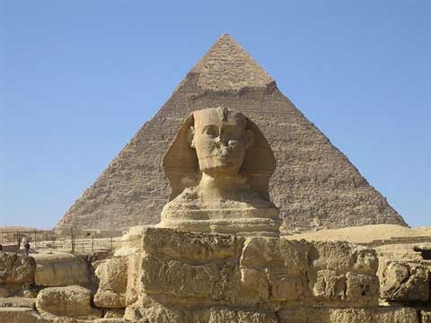 Pyramid and Sphinx